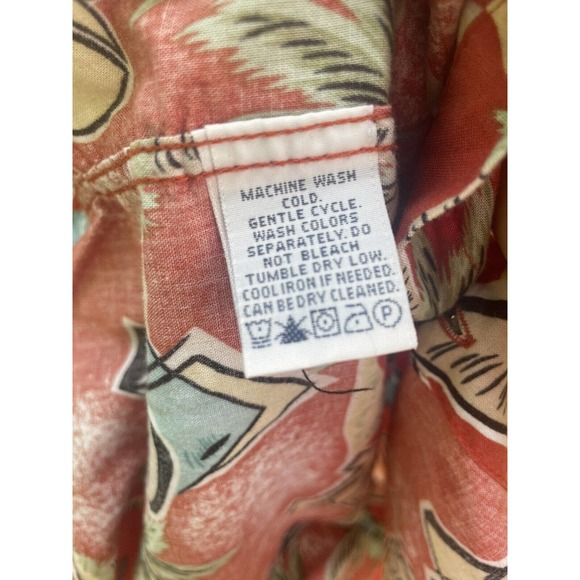 REYN SPOONER Cocktail Short Sleeve Button Cotton Hawaiian Shirt Men Size L - Picture 5 of 5